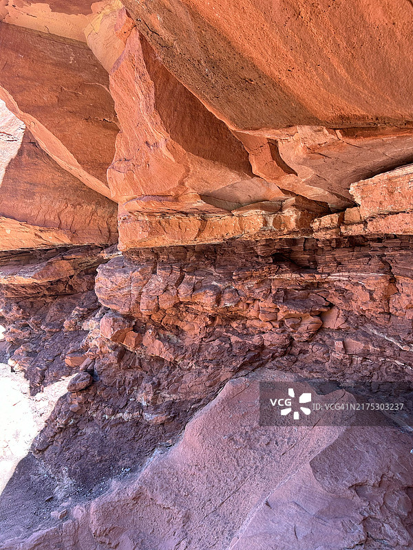 美国犹他州华盛顿县岩层特写图片素材