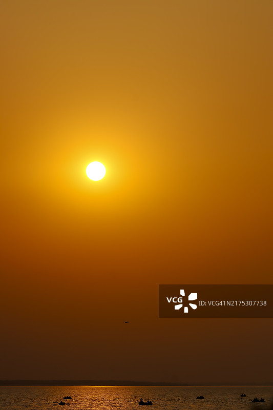 日落时分的海景风光图片素材