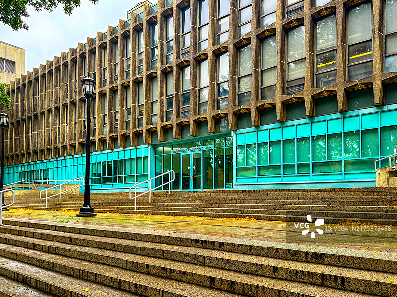 纽约市立大学雷曼学院卡曼厅外观图片素材