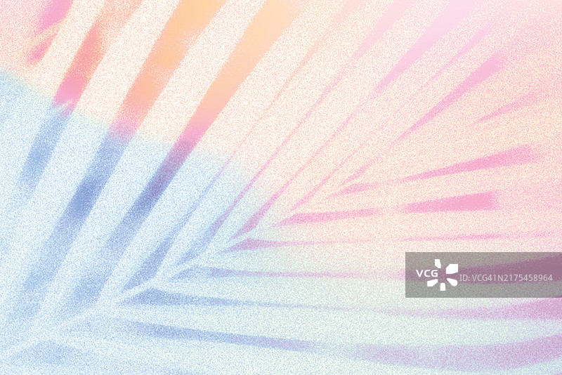 抽象植物叶子彩色纹理数字艺术渐变背景图片素材