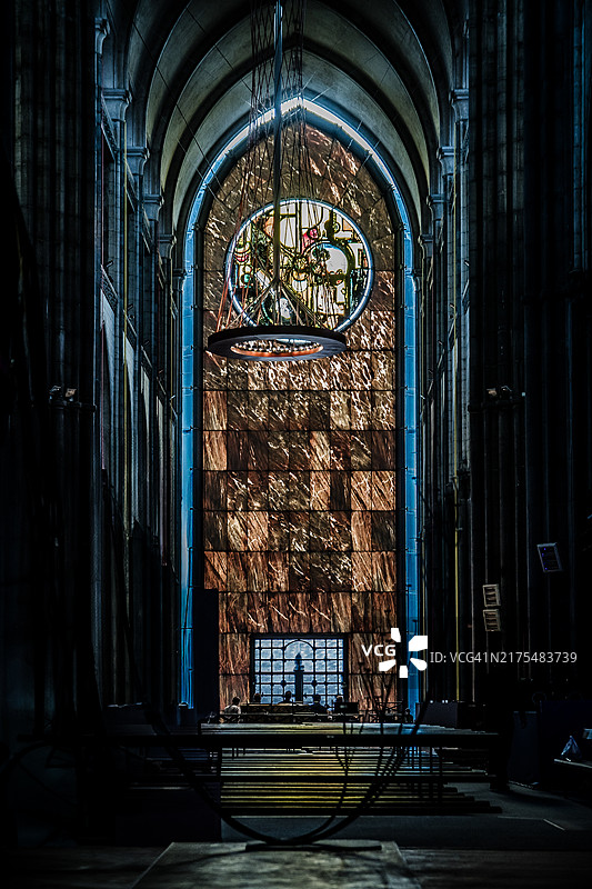 特雷耶大教堂内部图片素材