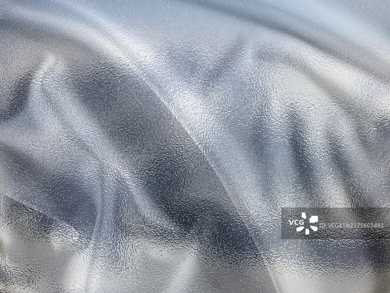 波纹闪亮塑料板的纹理特写图片素材