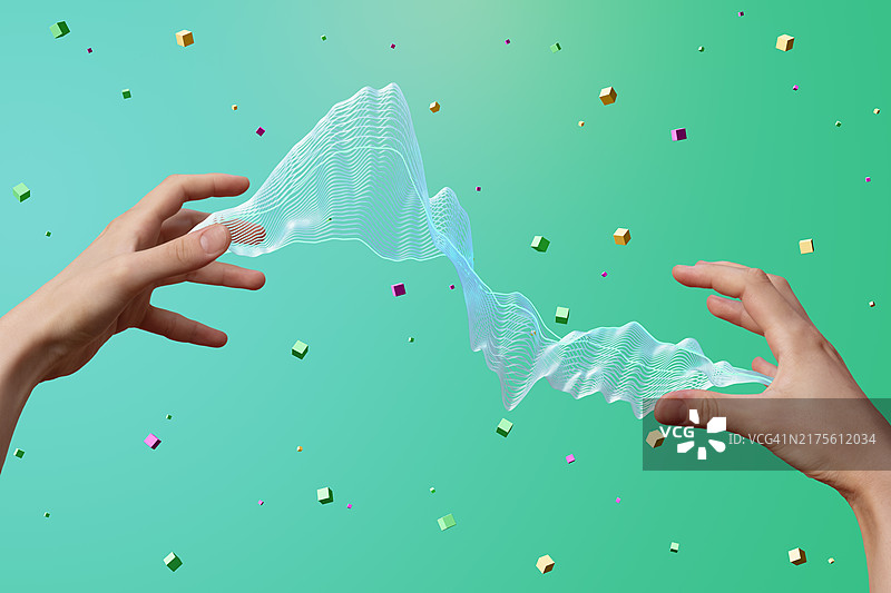 具有视觉效果的女人手部图片素材