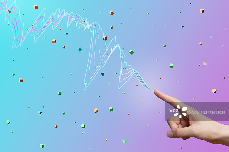 具有视觉效果的女人手部图片素材