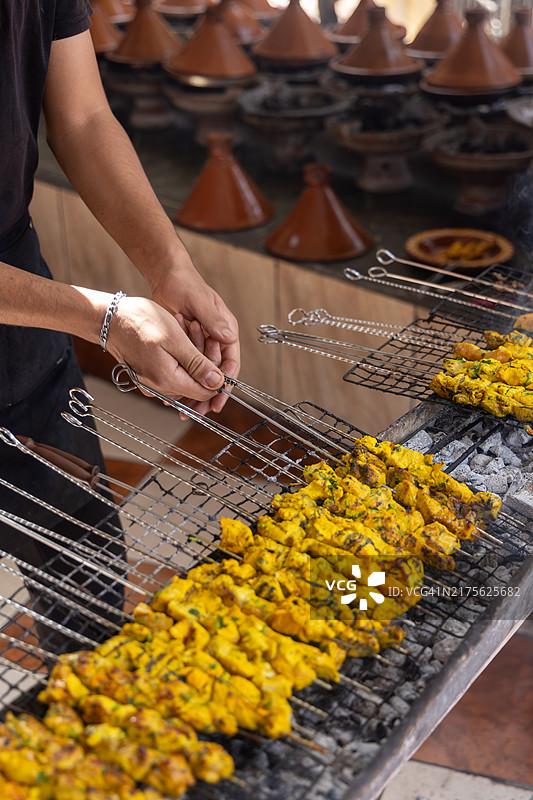 摩洛哥北非欧祖德瀑布图片素材