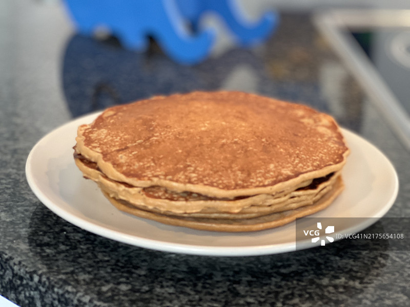 餐盘中薄烤饼特写，丹麦图片素材