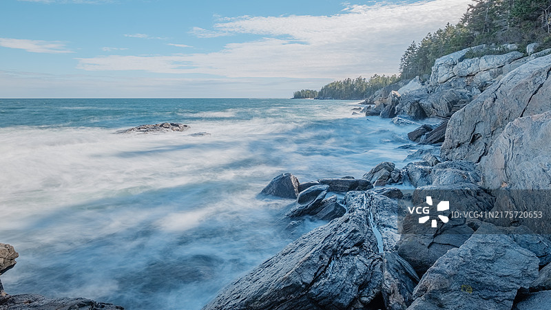 美国缅因州乔治敦海景图片素材