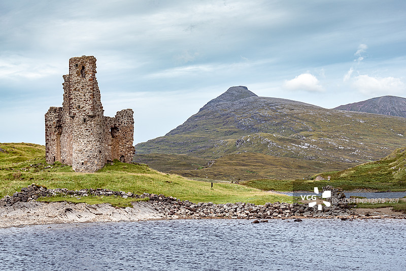 苏格兰高地阿德弗雷克城堡遗址图片素材
