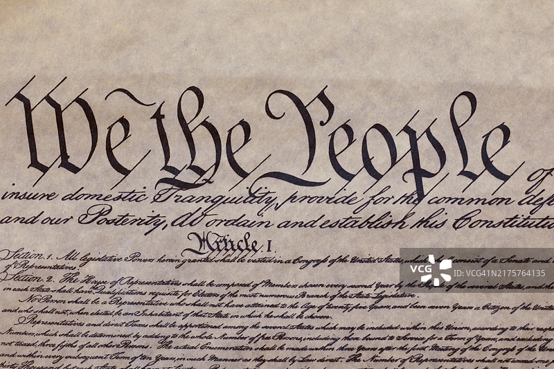 美国宪法超大图图片素材