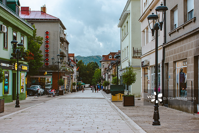 采蒂涅的城市街道图片素材
