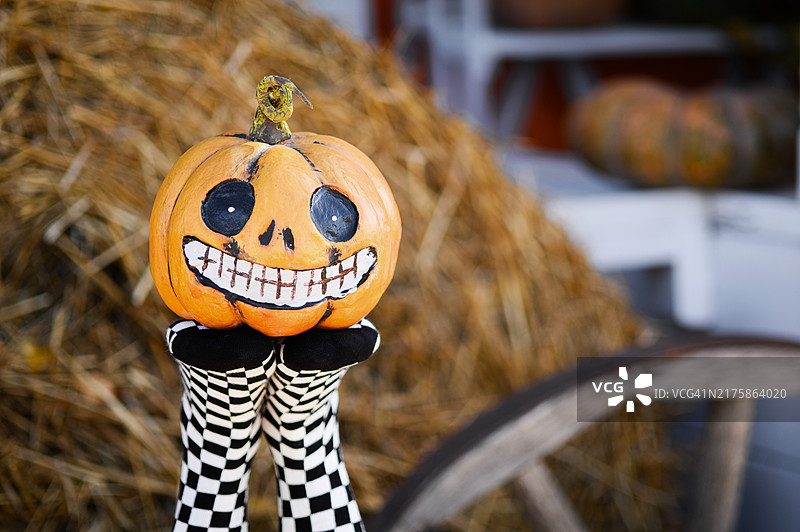 有趣的万圣节氛围，适合展示时尚的秋季造型或万圣节主题作品图片素材