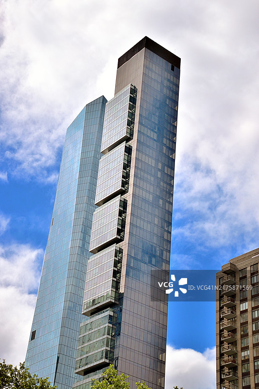 纽约曼哈顿麦迪逊广场公园塔和麦迪逊一号图片素材