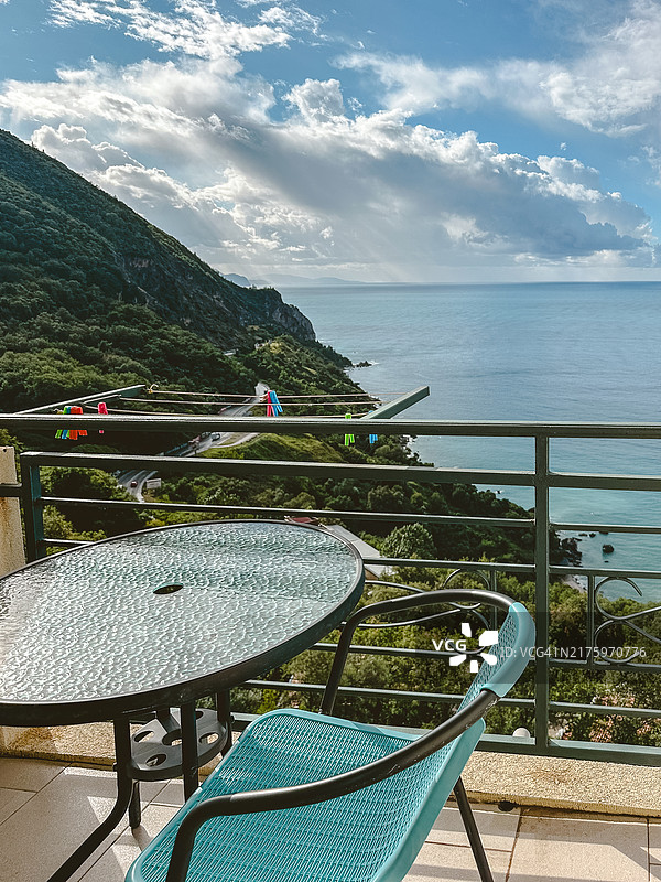 布德瓦阳台海景图片素材