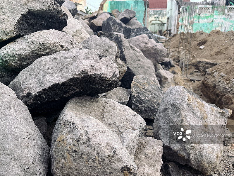 建筑地基碎石图片素材