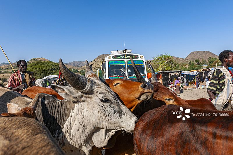 埃塞俄比亚，森贝特市场图片素材