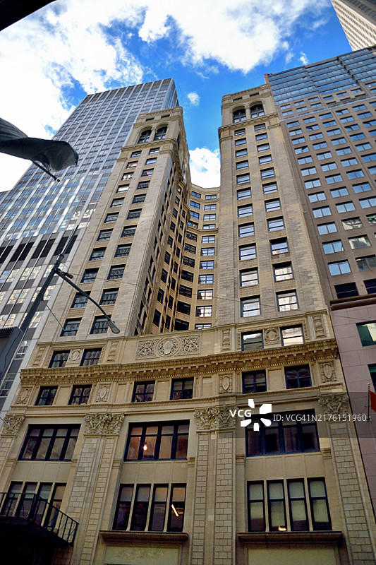 纽约曼哈顿宽街50号，1915年办公楼图片素材