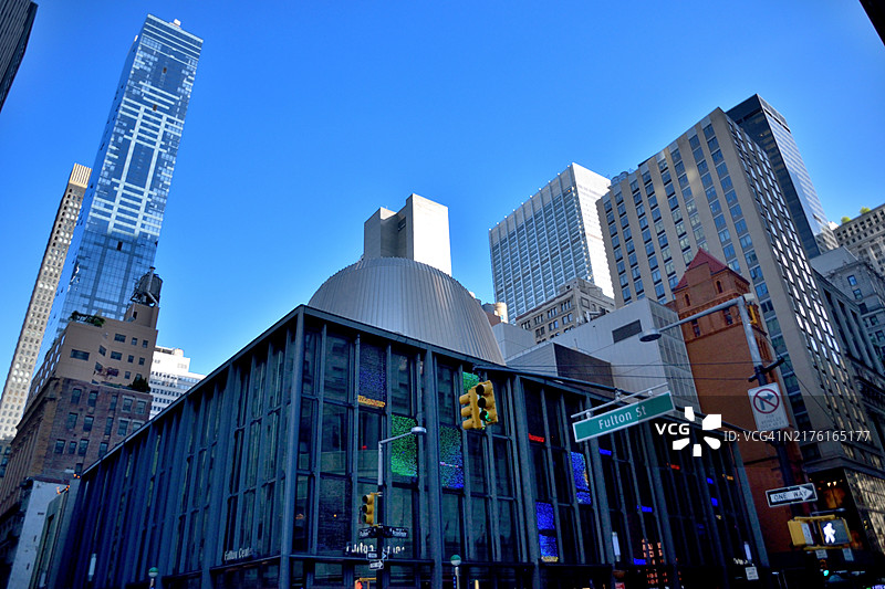 纽约曼哈顿富尔顿中心图片素材