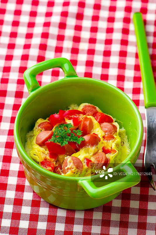 微波炉马克杯煎蛋卷图片素材