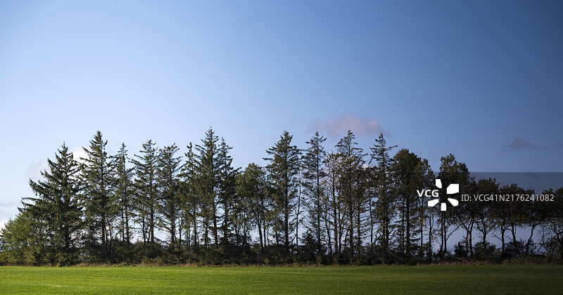 奥尔堡附近的乡村风光和农田图片素材