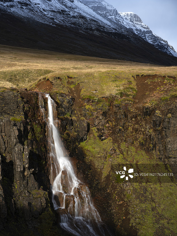 塞济斯菲厄泽秋季的瀑布图片素材