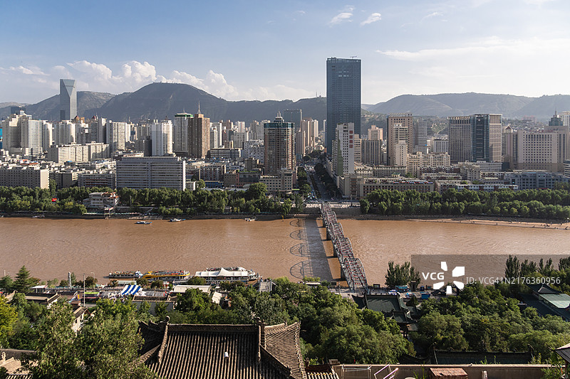 中国甘肃兰州城市风光图片素材