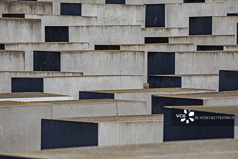 位于德国柏林米特的欧洲被害犹太人纪念馆图片素材