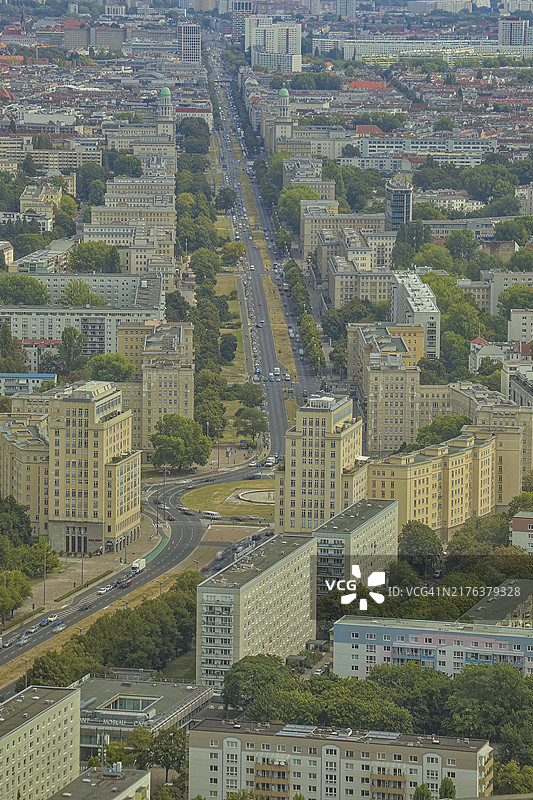 德国柏林卡尔·马克思大街新克尔恩区图片素材