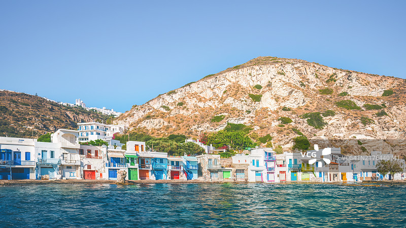 希腊米洛斯岛克利马镇图片素材