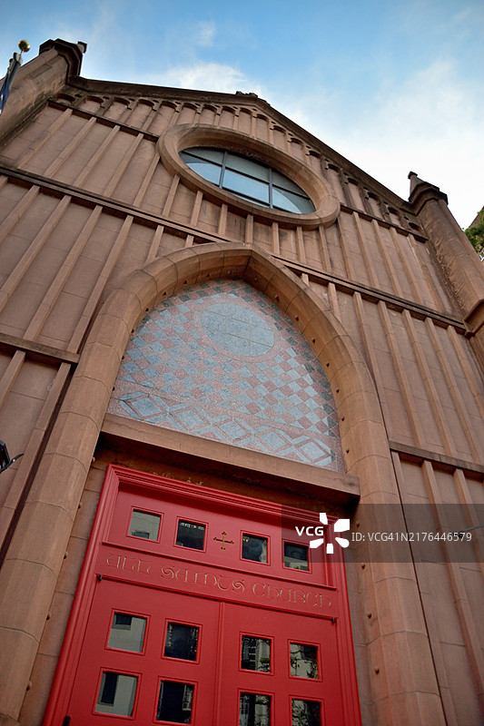 纽约曼哈顿诸圣堂圣公会教堂图片素材