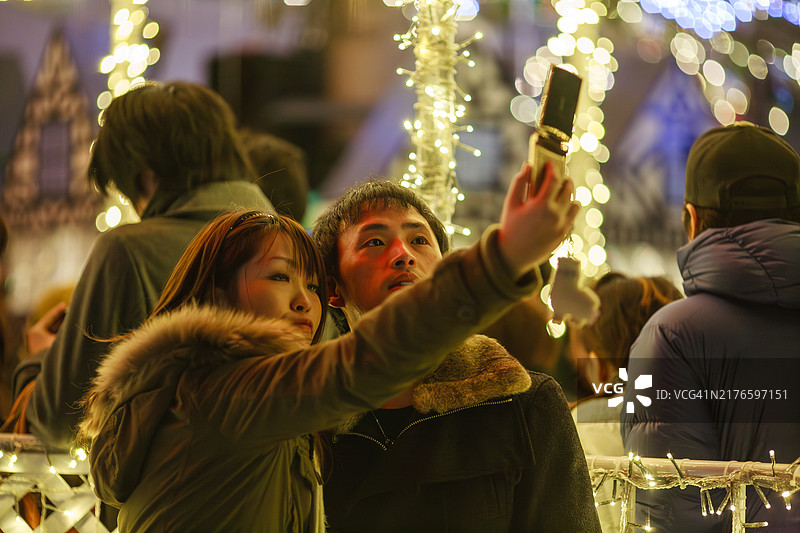 东京的圣诞节场景图片素材