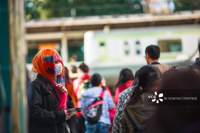 东京原宿街景图片素材