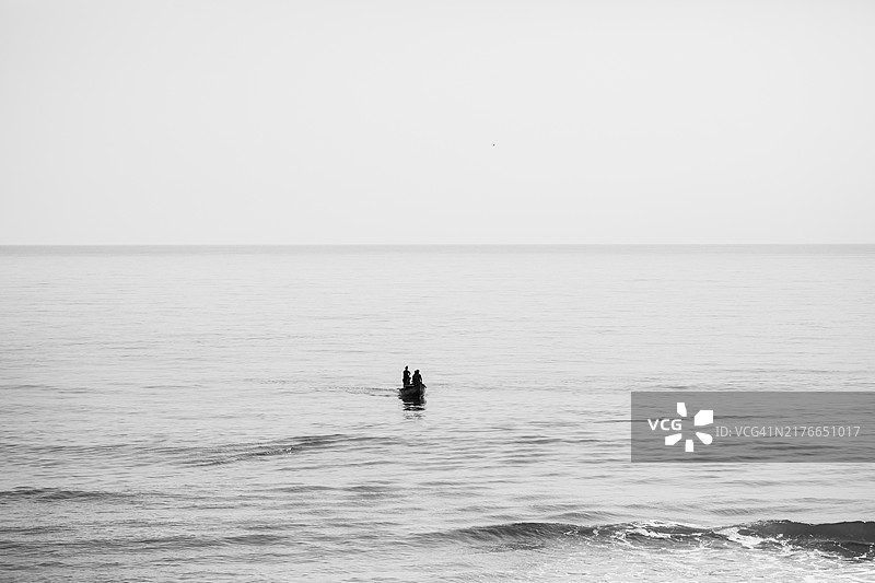 印度尼西亚海景黑白图图片素材