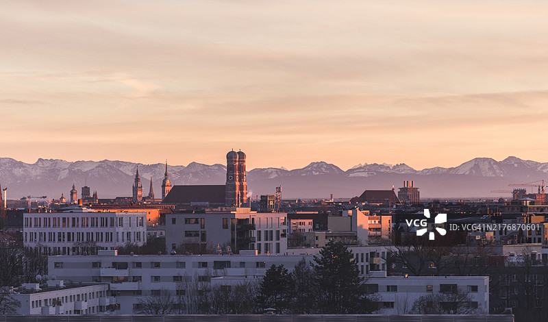慕尼黑天际线图片素材