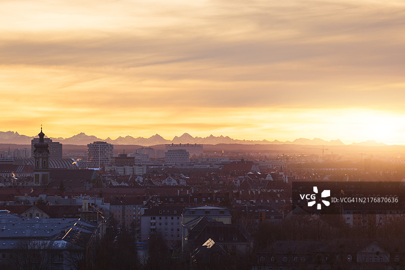 慕尼黑天际线图片素材