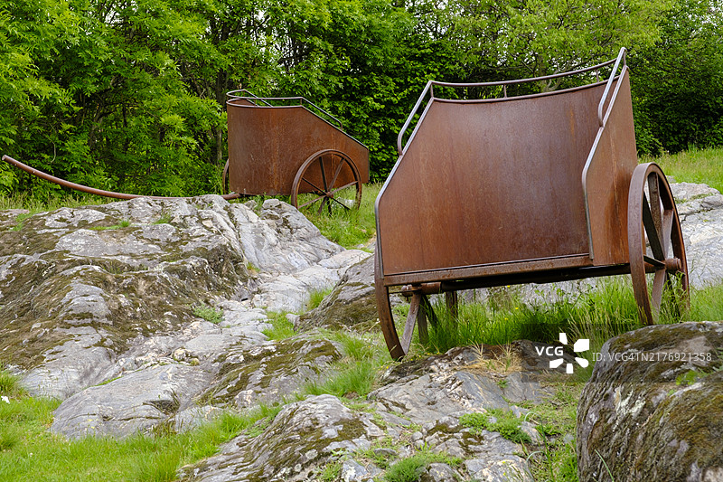 罗马双轮战车、罗马路及方舟之路图片素材