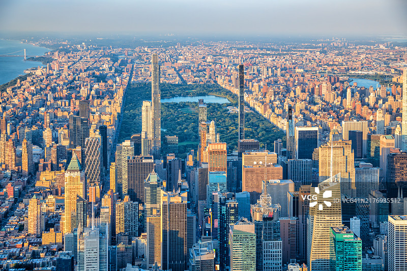 中央公园鸟瞰图图片素材