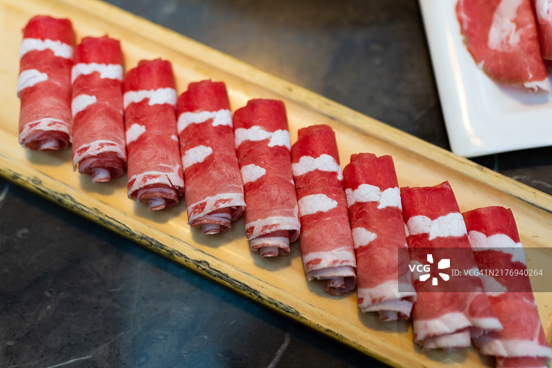 火锅牛肉卷图片素材