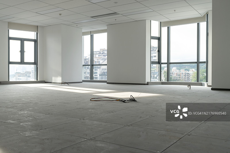 装修中的空办公室图片素材