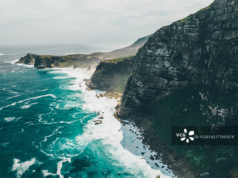 好望角的鸟瞰图。图片素材