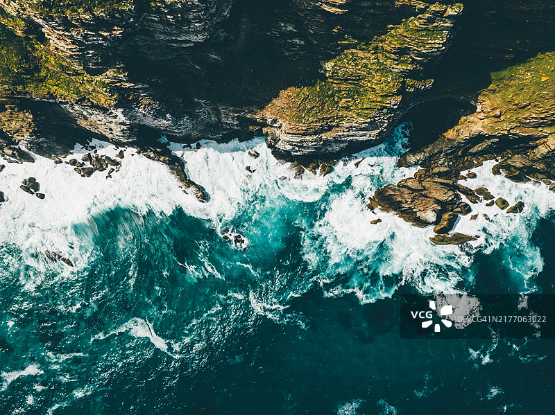 好望角的鸟瞰图。图片素材