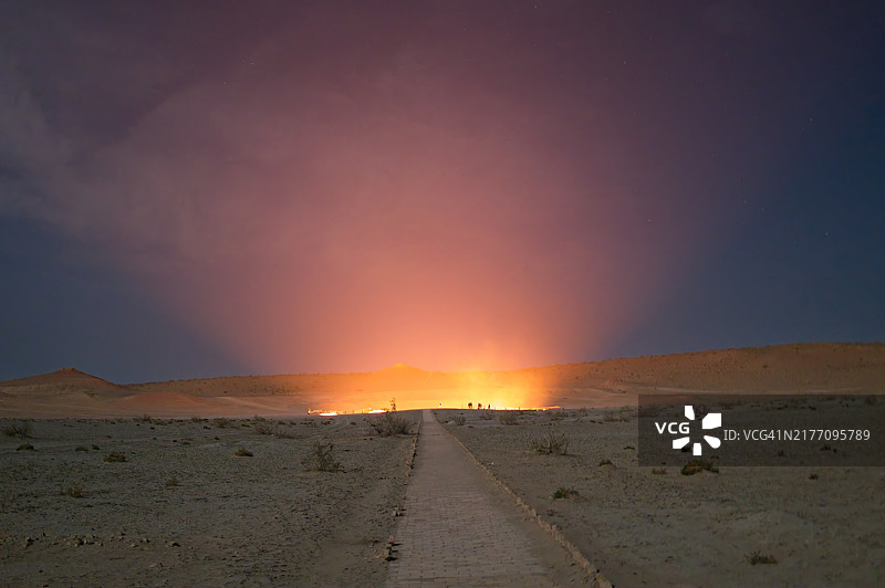 达瓦札天然气坑图片素材