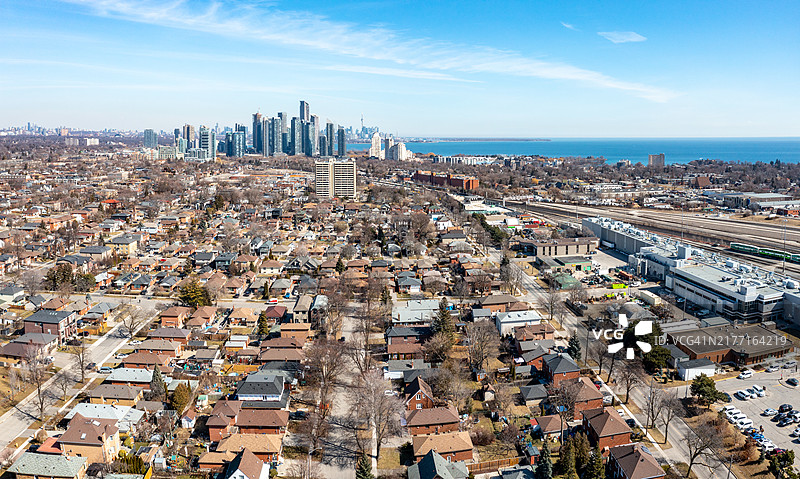 加拿大怡陶碧谷加德纳高速公路和伊斯灵顿大道交汇处景色图片素材