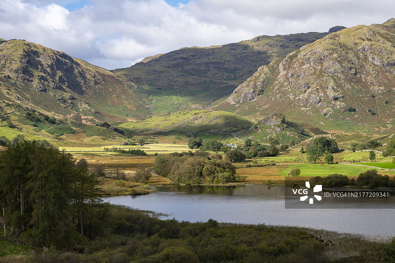 小兰代尔湖，英国湖区国家公园图片素材