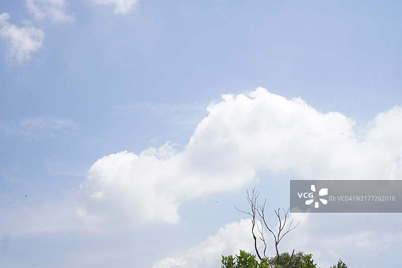 蓝天上的白云图片素材