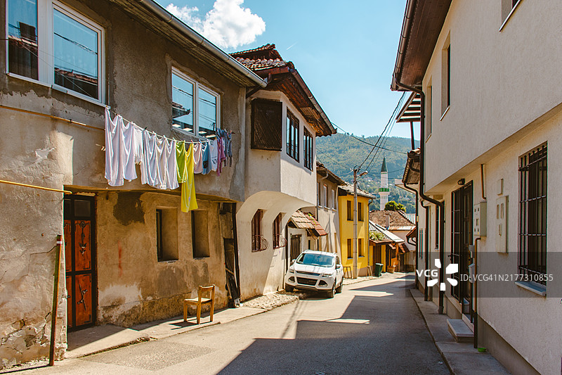 萨拉热窝的住宅图片素材
