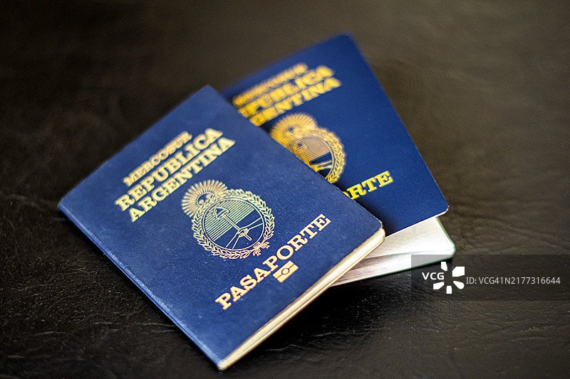 阿根廷护照图片素材