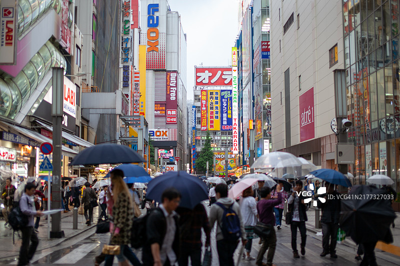 东京秋叶原街景图片素材