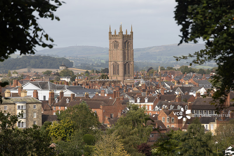 勒德洛，什罗普郡，英格兰，英国，欧洲图片素材