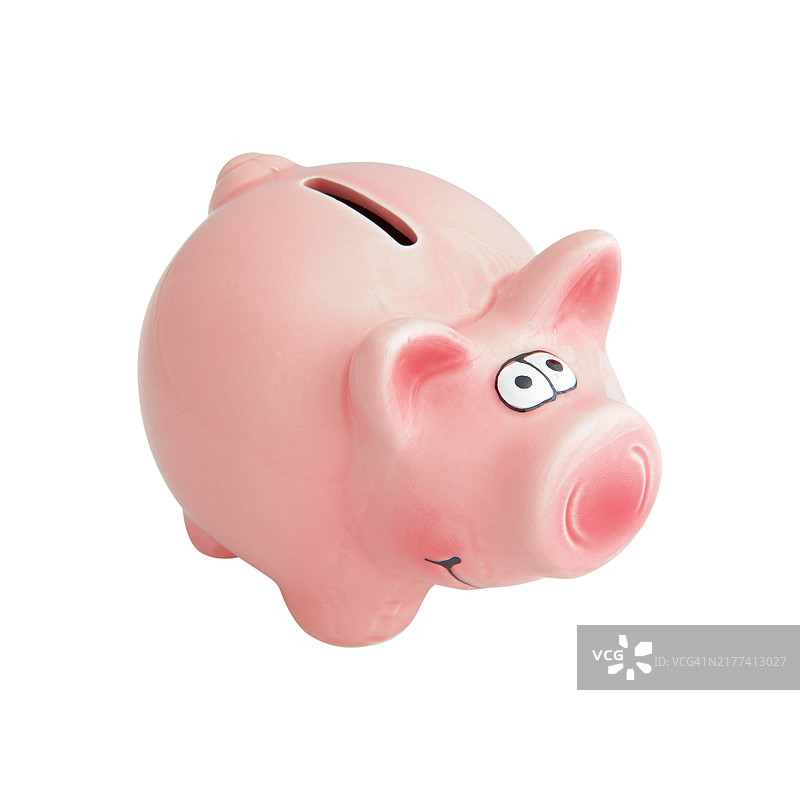 独立小猪储蓄罐图片素材