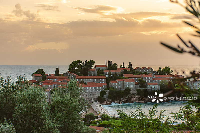 圣斯特凡日落图片素材